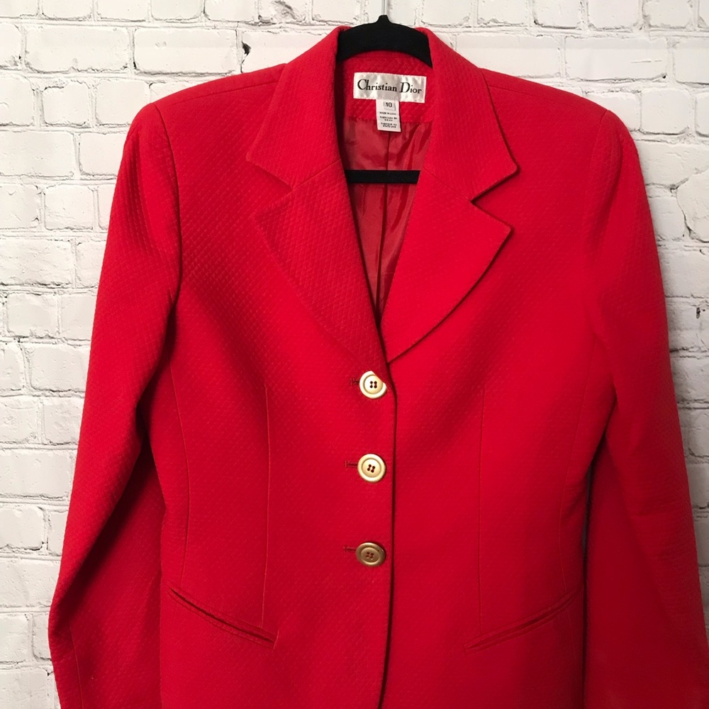 Christian Dior red blazer ❤️❤️ - Picture 4 of 6